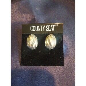 Silvertone earrings